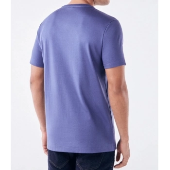Camiseta Pima Interloque Gola Cruzada