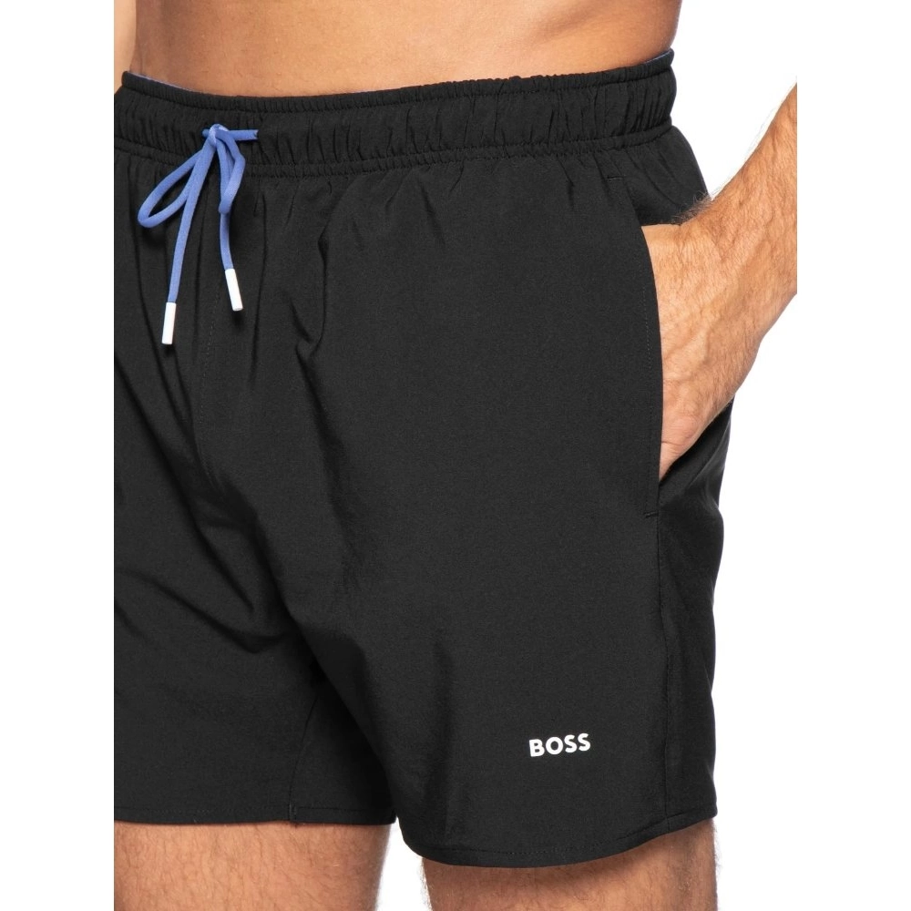 Shorts Boss De Banho De Secagem Rápida Com Detalhe De Logo