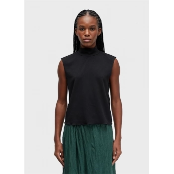 TOP CROPPED GOLA ALTA TEXTURA