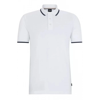 Polo Boss confeccionada em malha piqué Regular Fit