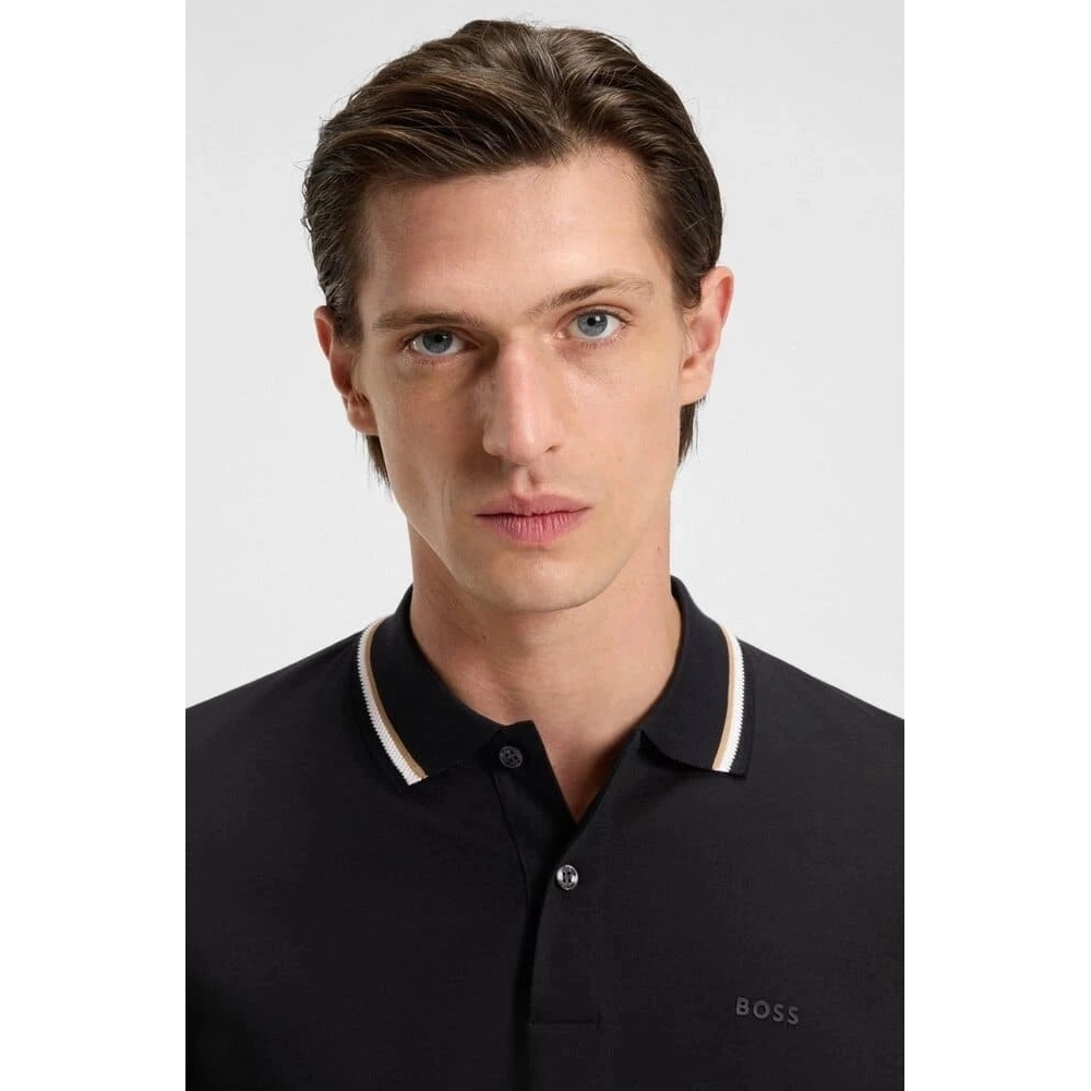 Polo Boss Slim Fit Em Algodão