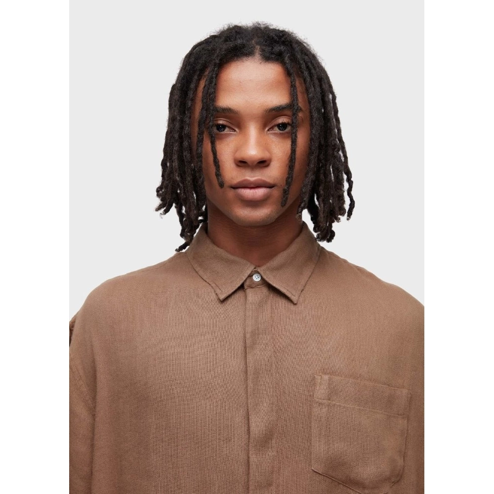 CAMISA MC RECYCLED LINEN