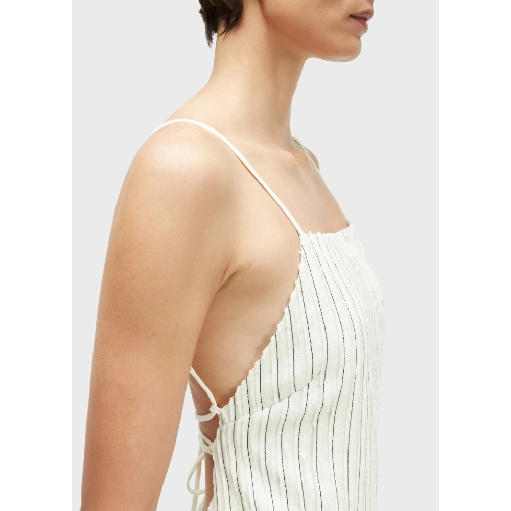 VESTIDO TIRAS SMOKING LINEN