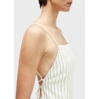 VESTIDO TIRAS SMOKING LINEN