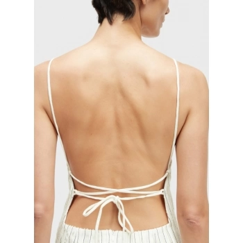 VESTIDO TIRAS SMOKING LINEN