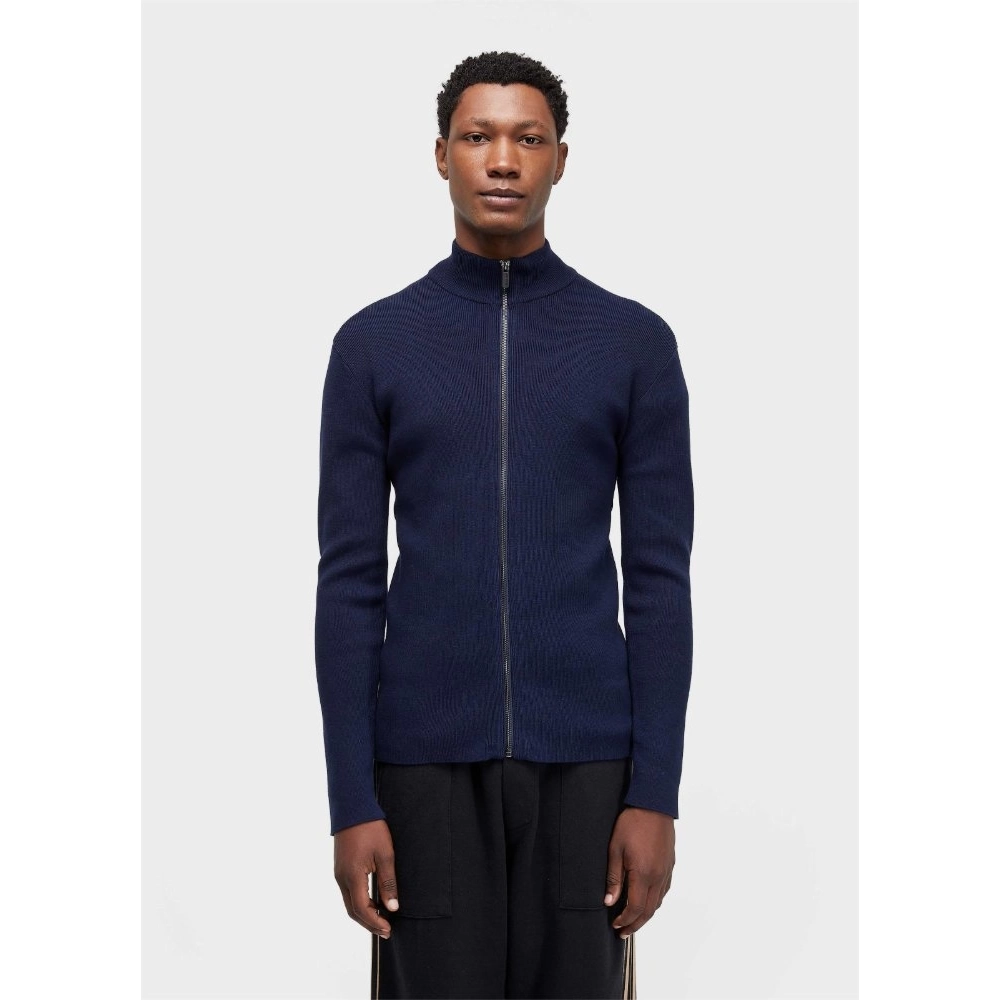 SWEATER TRICOT ZIPPED COTTON